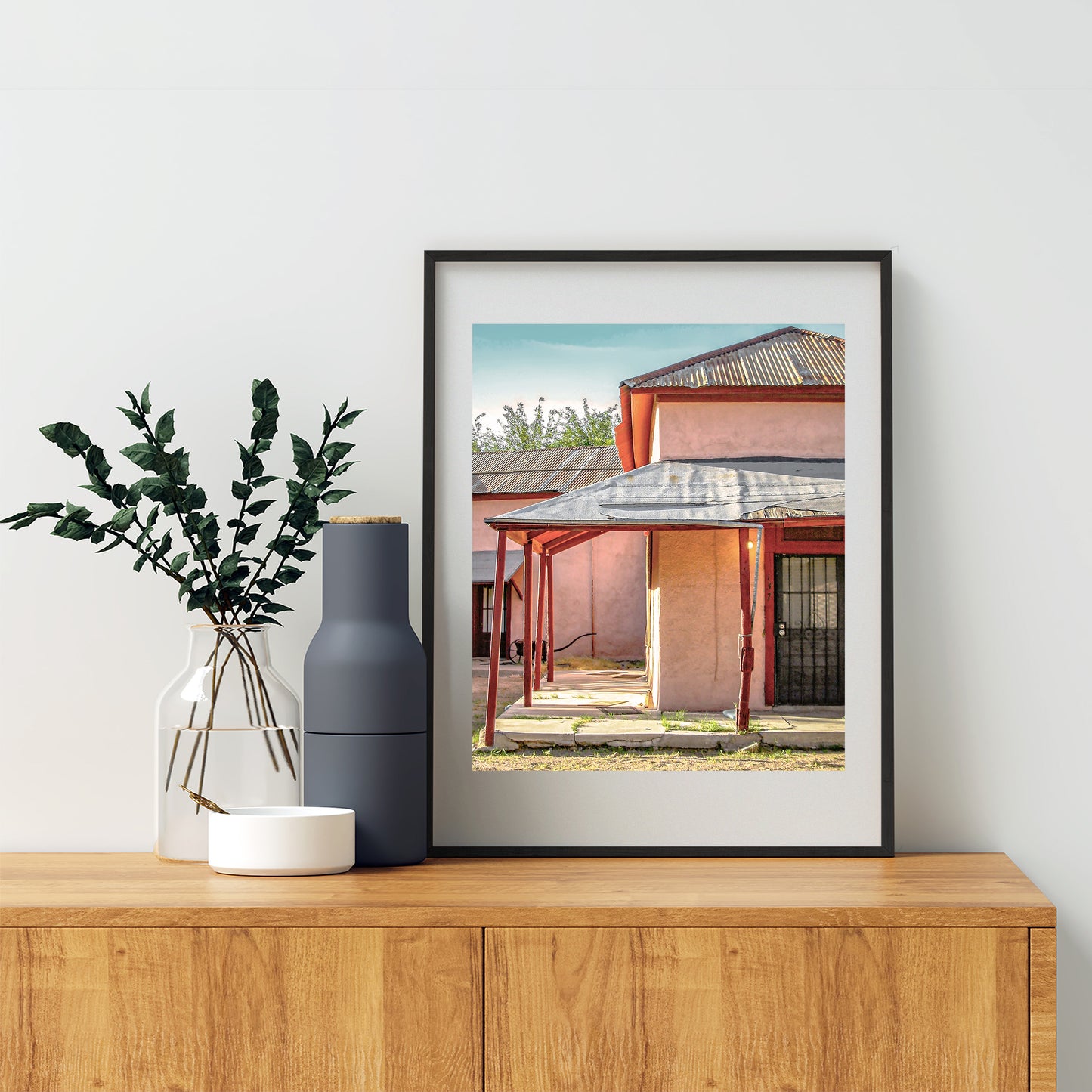 Old Tucson Barrio Viejo Architecture Art Print – Southwestern Style Wall Décor