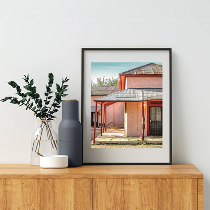 Old Tucson Barrio Viejo Architecture Art Print – Southwestern Style Wall Décor