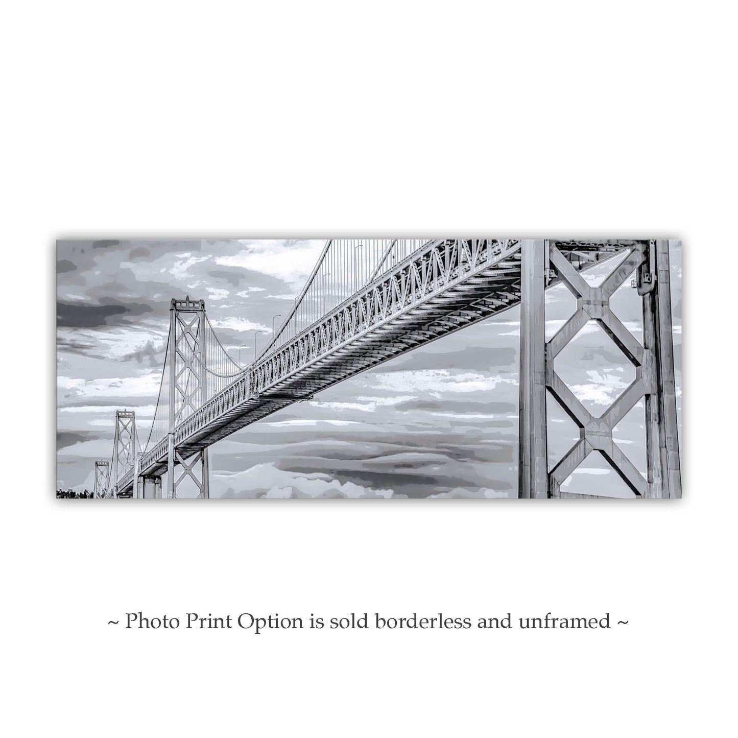 San Francisco Bay Bridge Panoramic Art Print by Murray Bolesta
