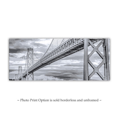 San Francisco Bay Bridge Panoramic Art Print by Murray Bolesta