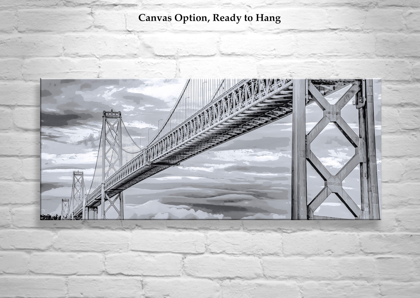 San Francisco Bay Bridge Panoramic Art Print by Murray Bolesta