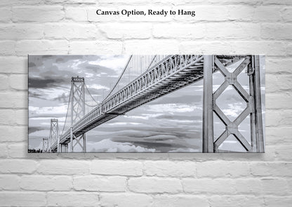 San Francisco Bay Bridge Panoramic Art Print by Murray Bolesta