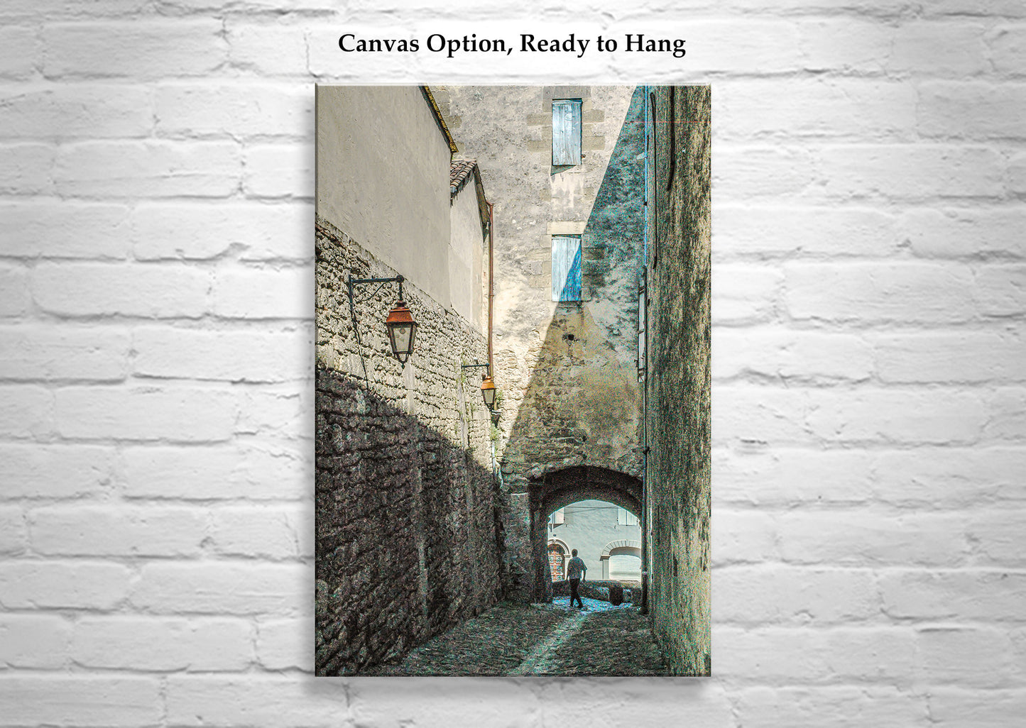 Bazas France Village Alleyway Picture as Wall Decor Print