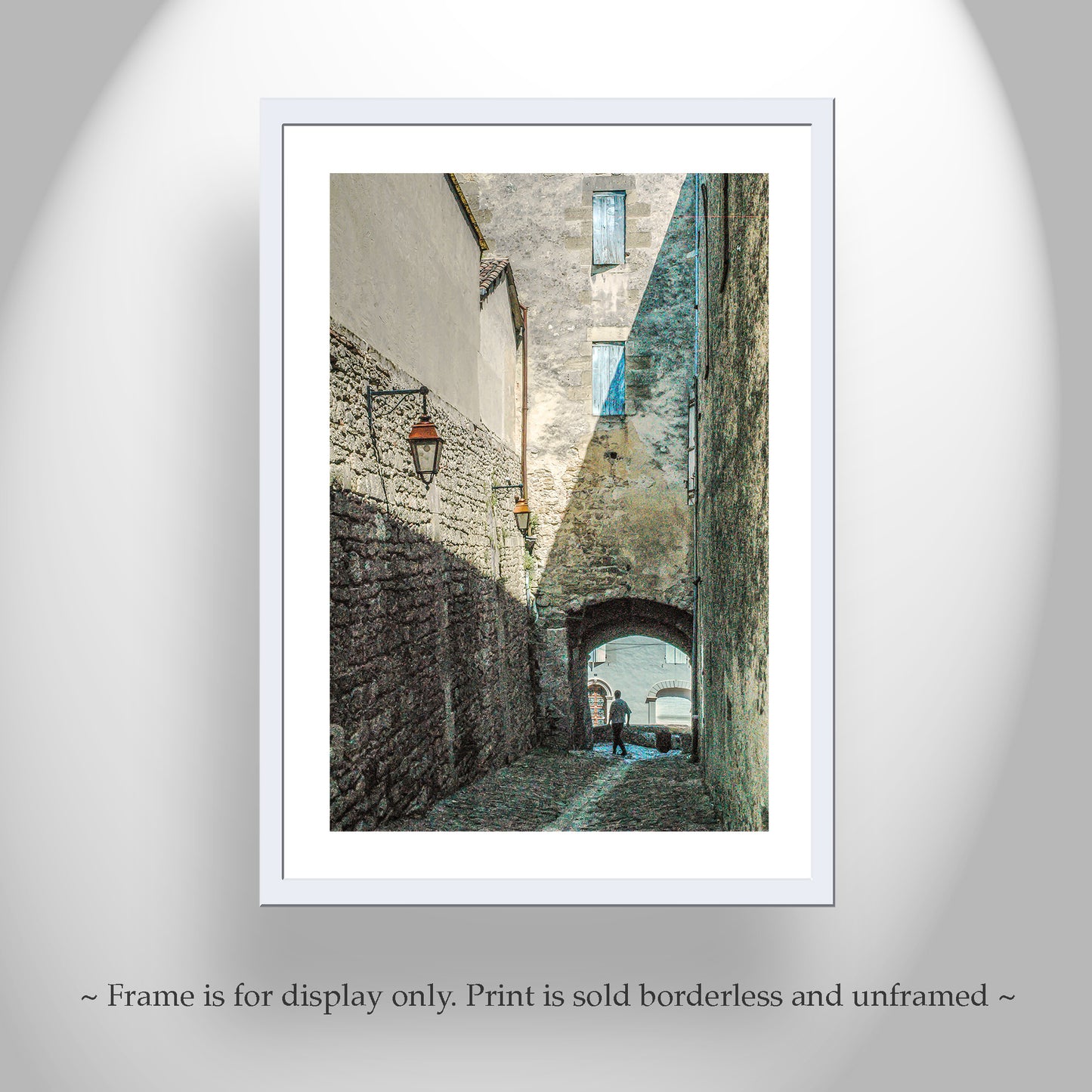 Bazas France Village Alleyway Picture as Wall Decor Print