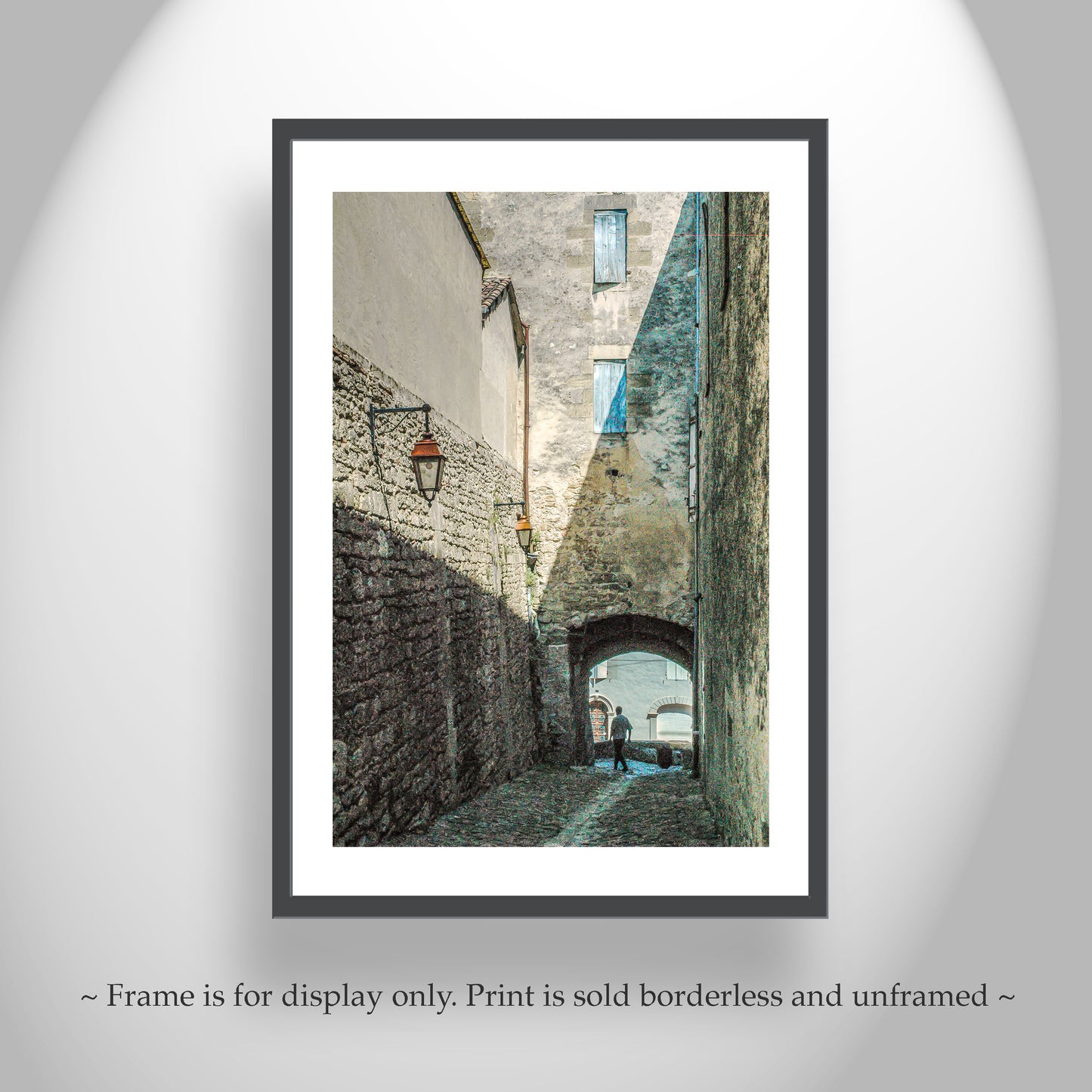 Bazas France Village Alleyway Picture as Wall Decor Print