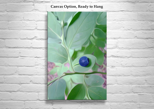 Cascades Forest Nature Photography with Wild Blueberry