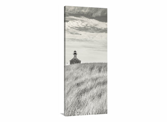Block Island Beach Grass Lighthouse | Vertical Wall Art