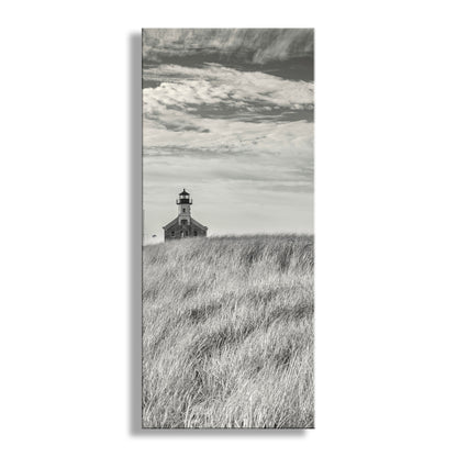 Block Island Beach Grass Lighthouse | Vertical Wall Art