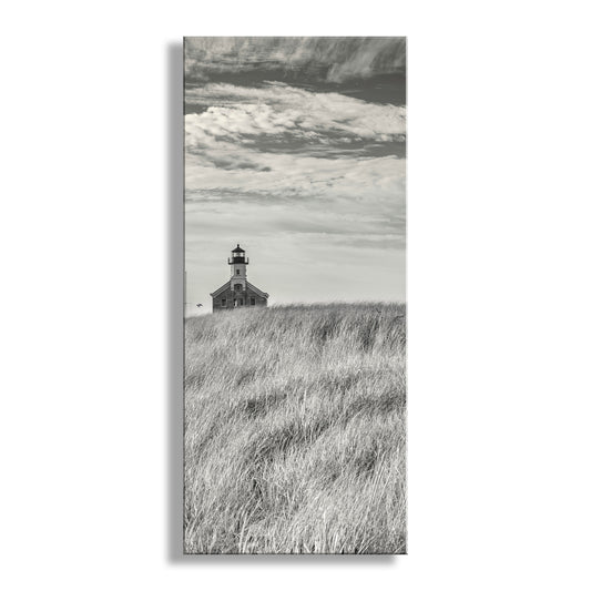 Block Island Beach Grass Lighthouse | Vertical Wall Art