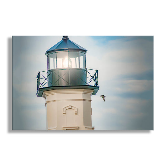 Block Island Art Print with North Lighthouse