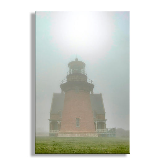 Block Island South East Lighthouse Art | Rhode Island Ocean Fog