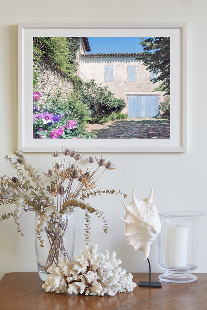 Quaint France Stone Cottage Photography Art Print