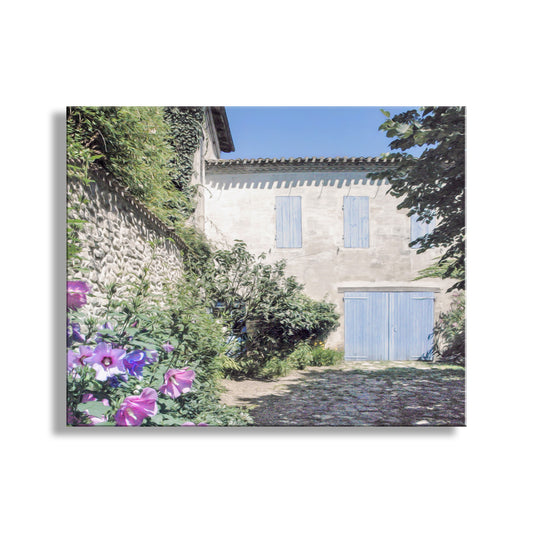 Quaint France Stone Cottage Photography Art Print