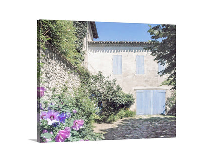 Quaint France Stone Cottage Photography Art Print