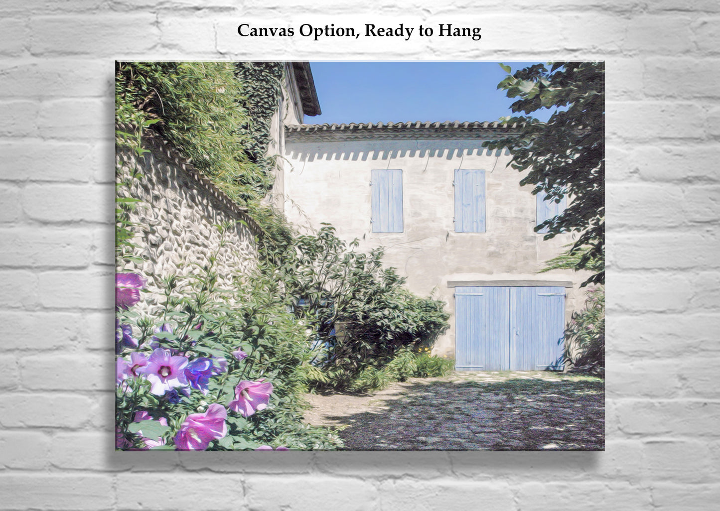Quaint France Stone Cottage Photography Art Print