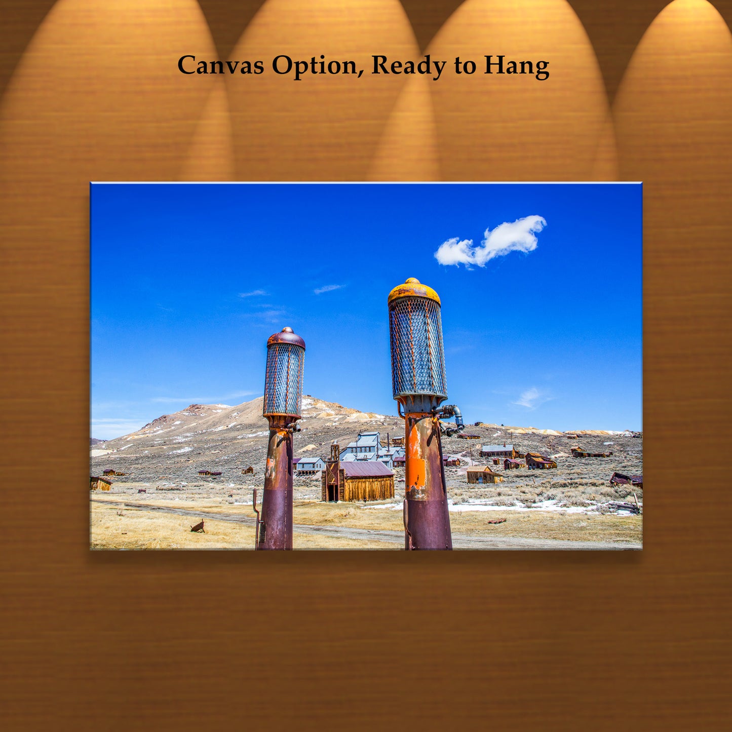 Bodie Ghost Town Western USA Art Print Desert Art in Bold Color