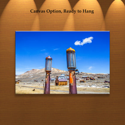 Bodie Ghost Town Western USA Art Print Desert Art in Bold Color