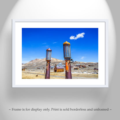 Bodie Ghost Town Western USA Art Print Desert Art in Bold Color