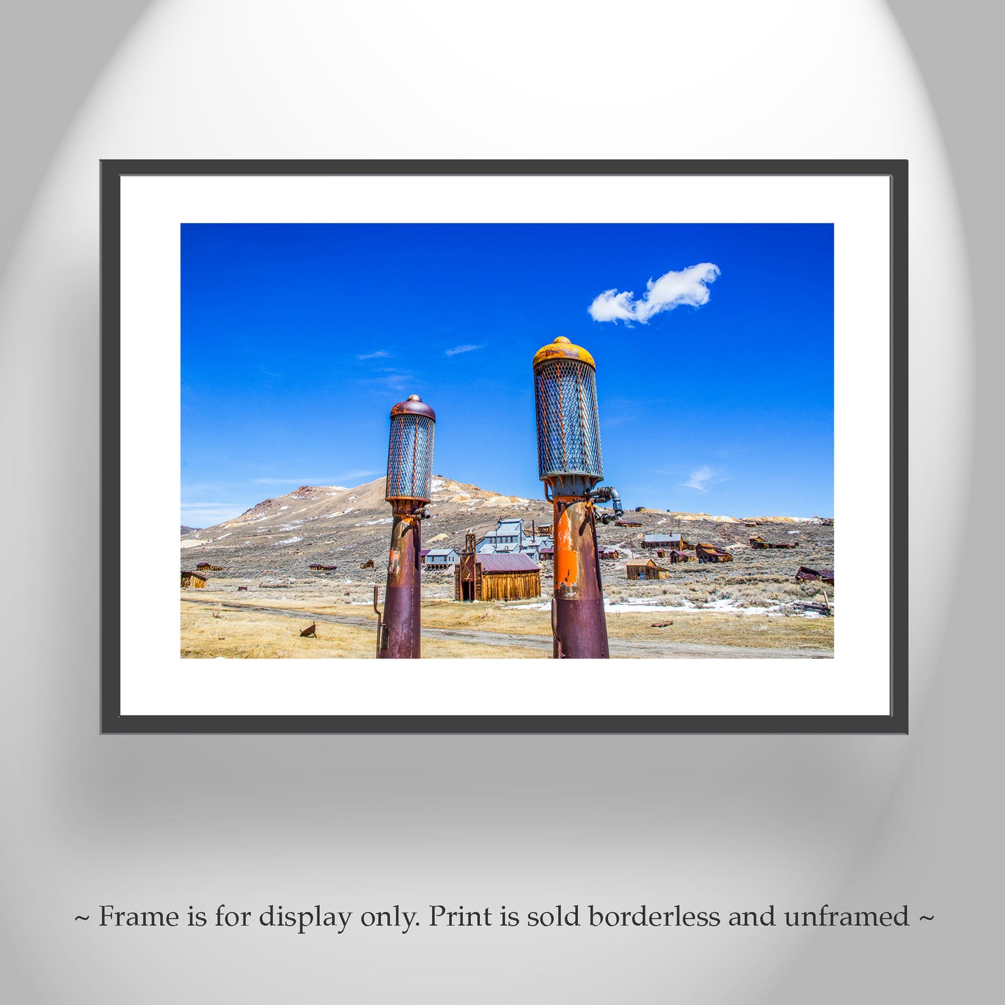 Bodie Ghost Town Western USA Art Print Desert Art in Bold Color