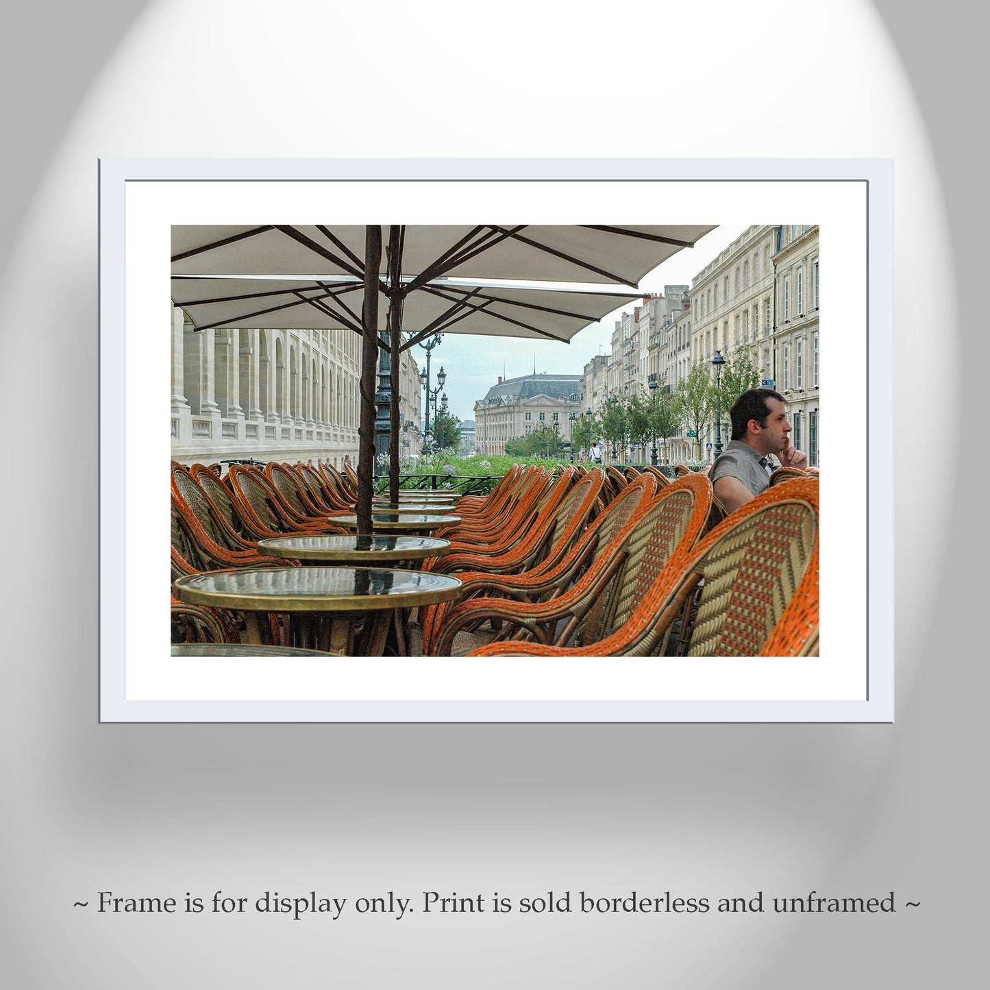 Bordeaux France Photograph with Street Cafe | Grand Theatre