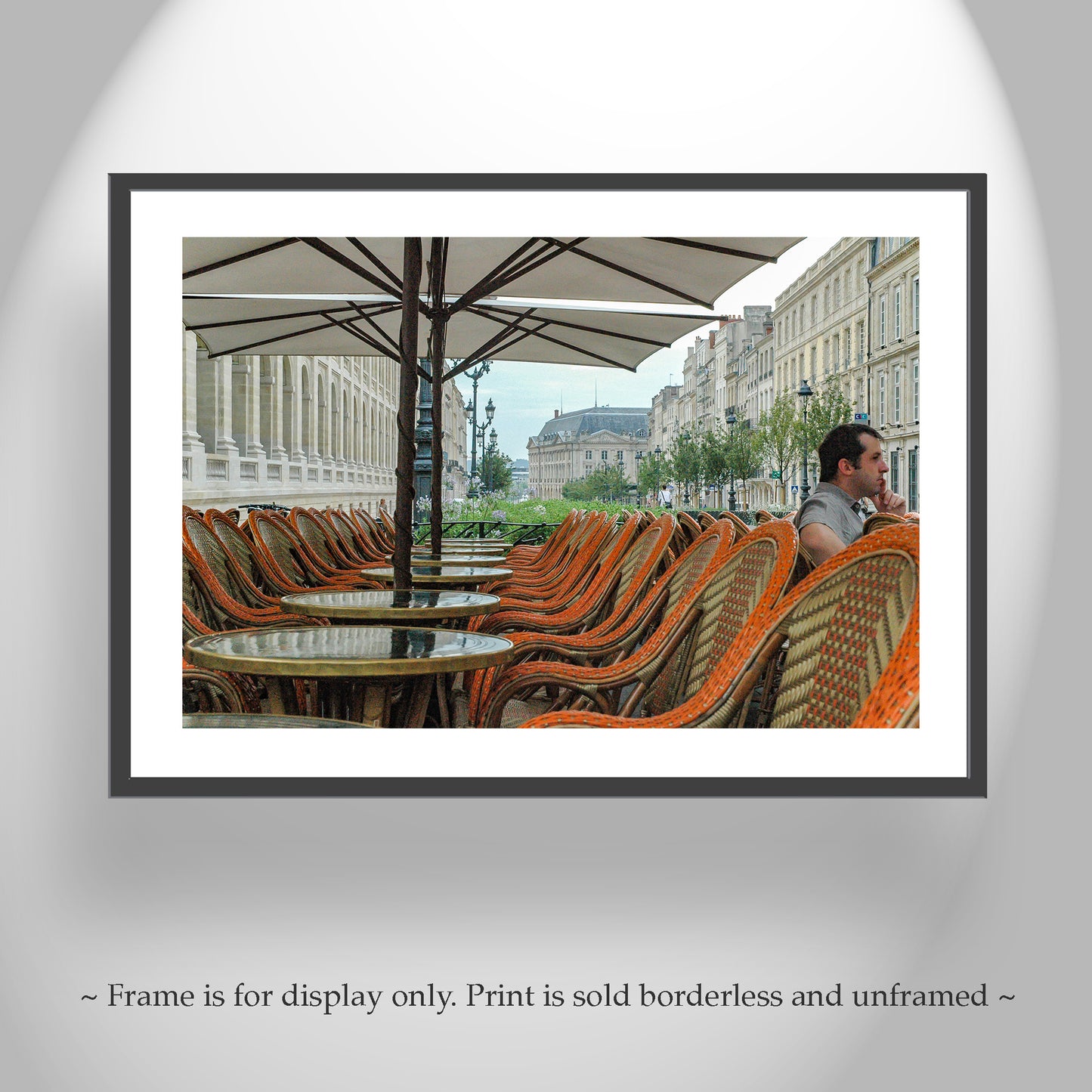 Bordeaux France Photograph with Street Cafe | Grand Theatre