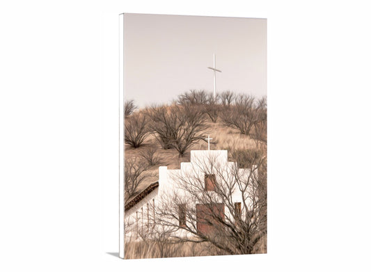Church Art Print at Mexico Border Town Lochiel Arizona