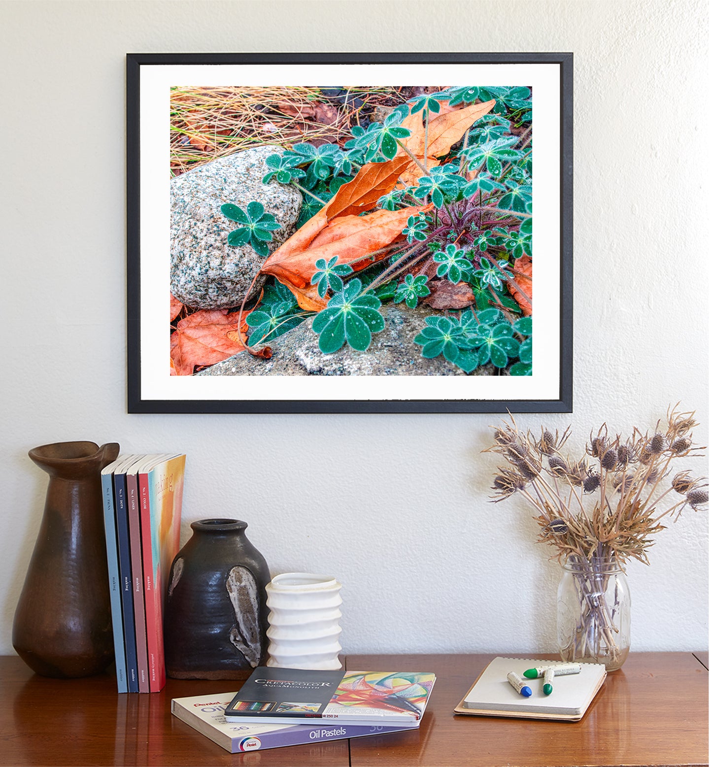 Autumn Nature Photography | Fall Sycamore Leaf Elegant Wall Art