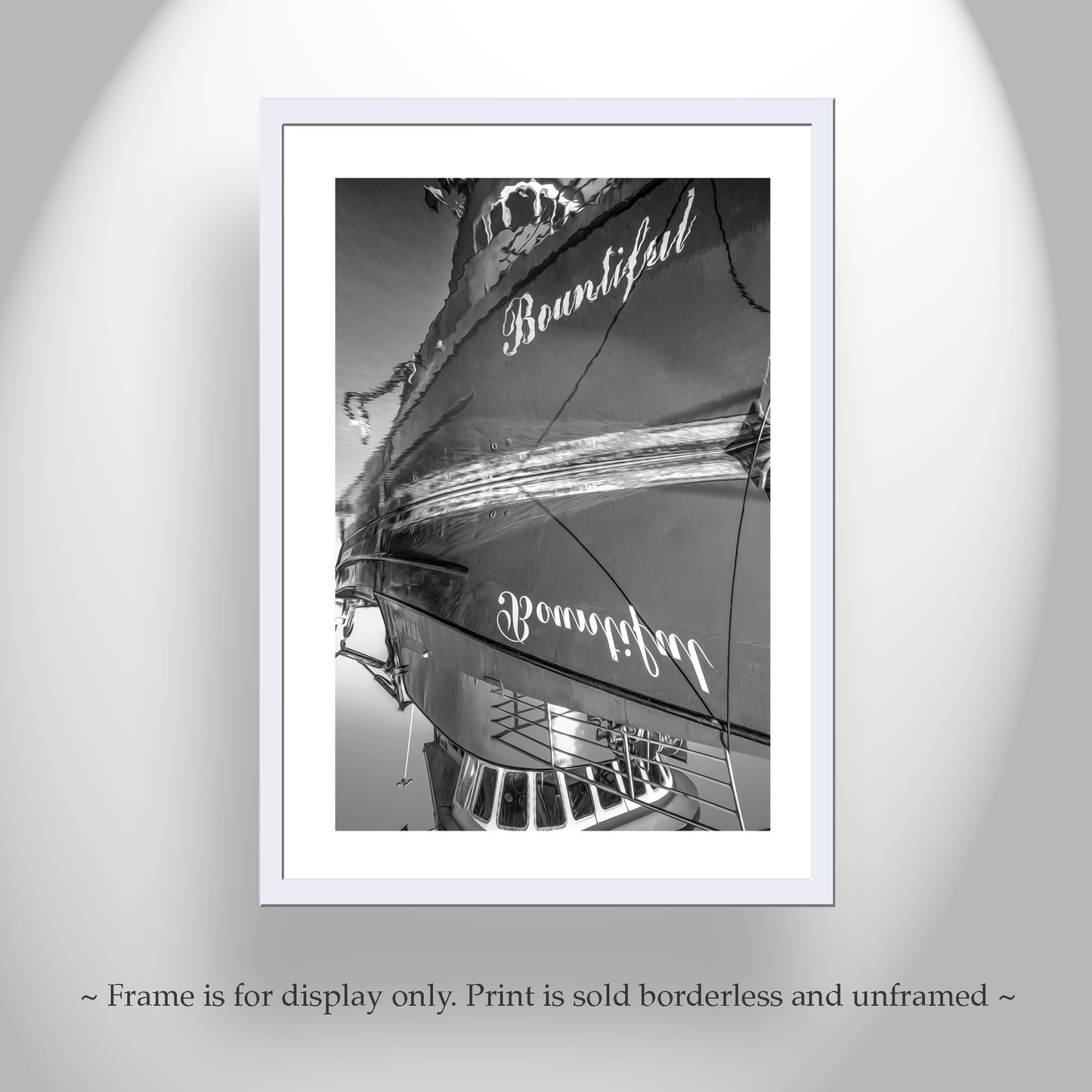 Crescent City California Harbor Abstract Nautical Art in Black & White