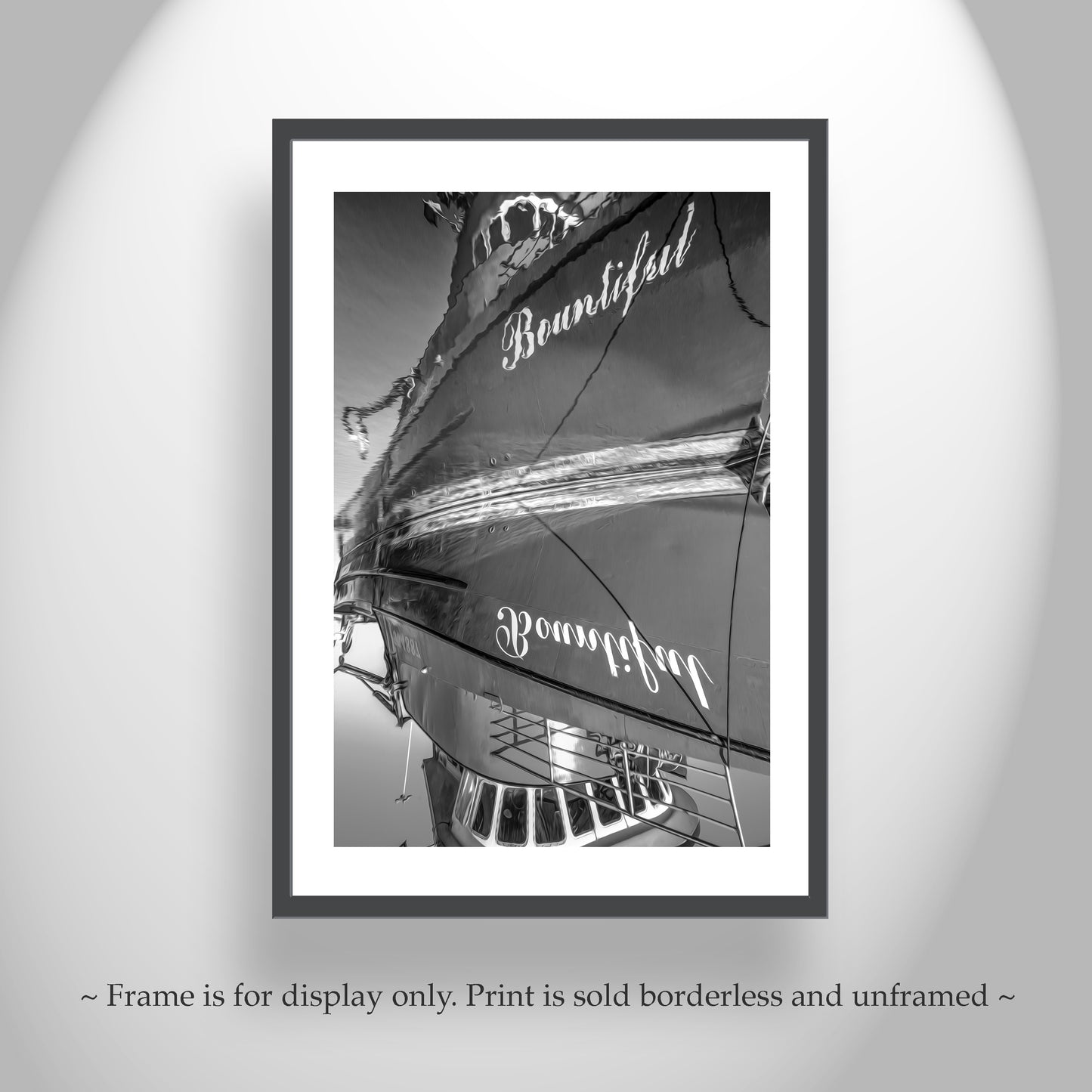 Crescent City California Harbor Abstract Nautical Art in Black & White