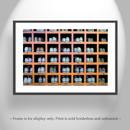 Bowling Art Photography Print with Vintage Bowling Shoes