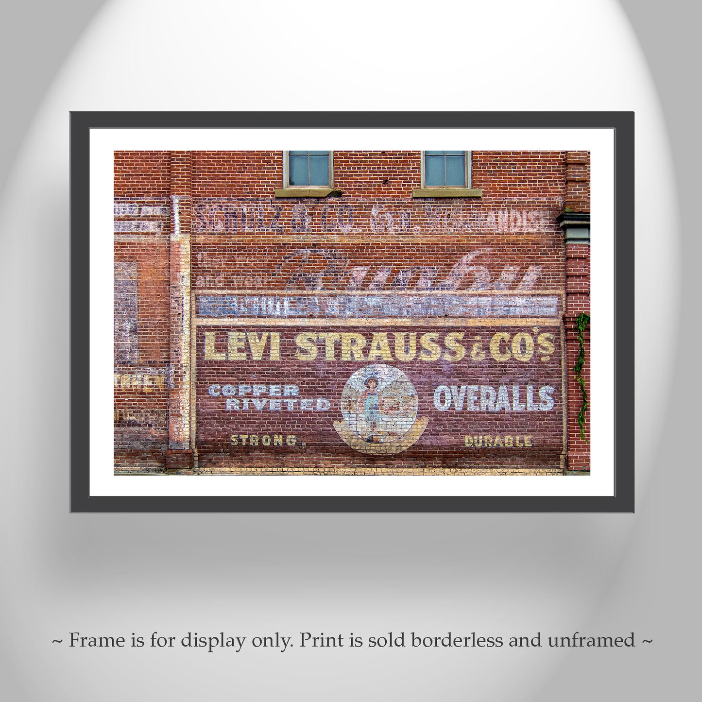 Vintage Levi Strauss Sign Jacksonville Oregon Brick Building