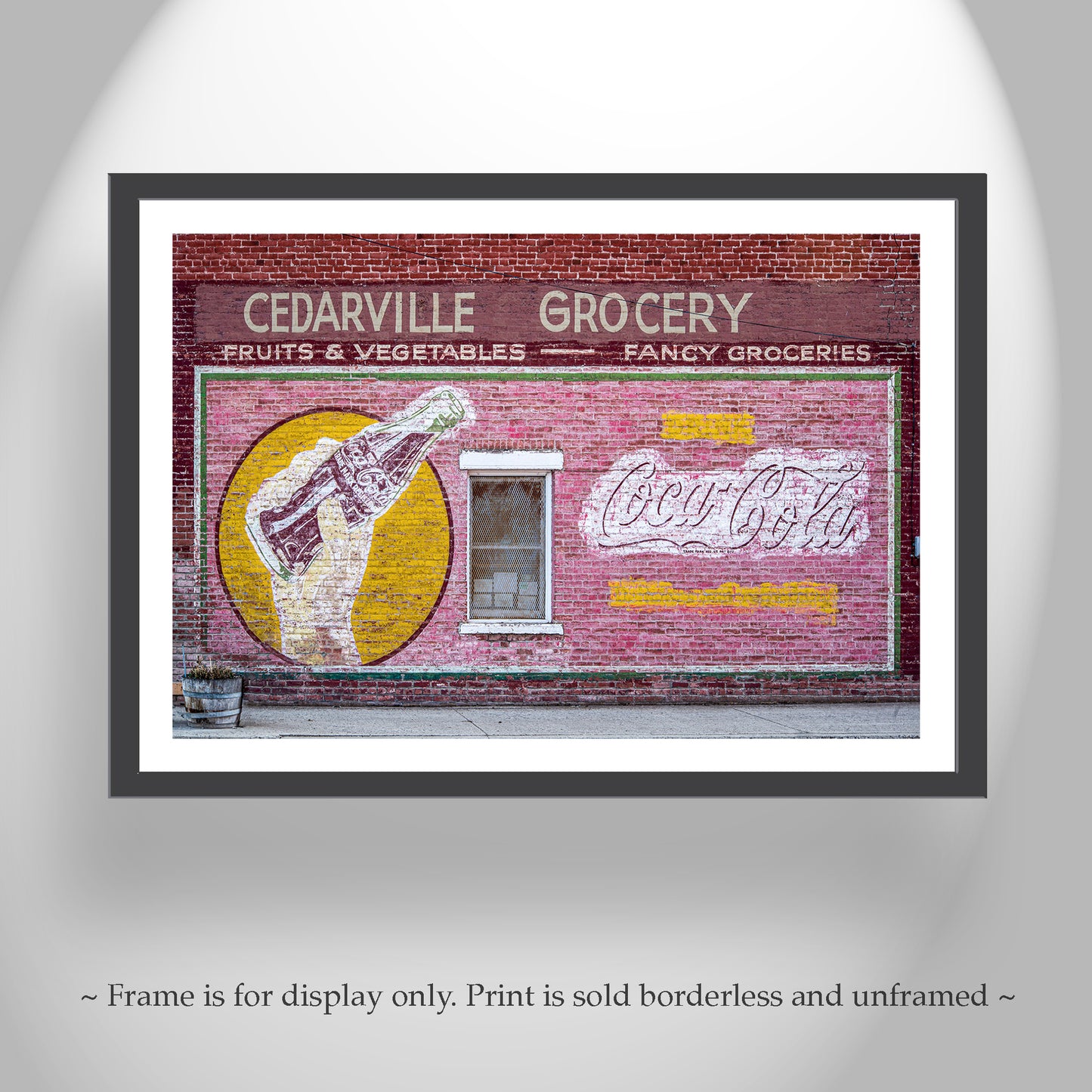 Vintage Coca Cola Sign on Brick Wall - Cedarville California