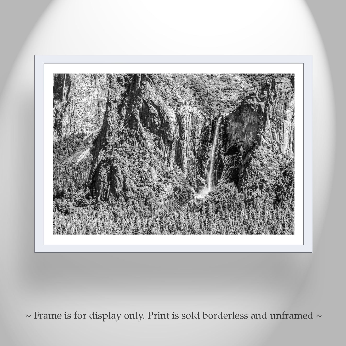 Black and White Photography Wall Art Yosemite Bridal Veil Falls