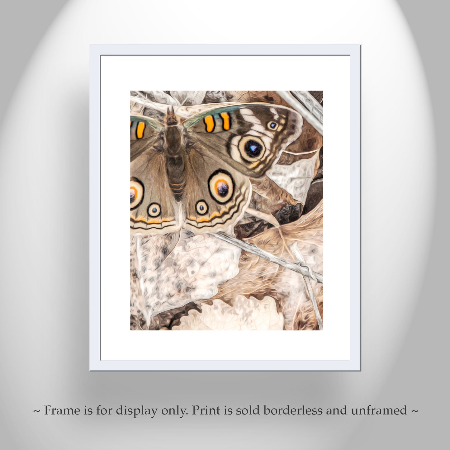 Butterfly Art Print with Autumn Colors & Earth Tones as Nature Decor