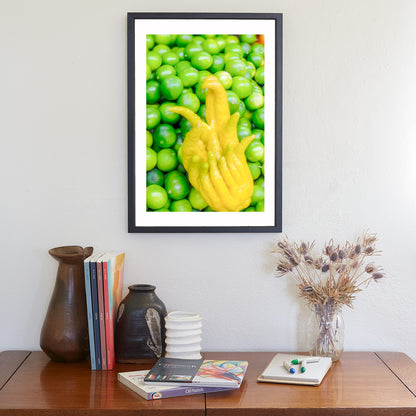 Still Life Art Print – Buddha's Hand with Limes | Fruit Photography