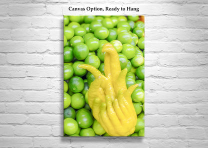 Still Life Art Print – Buddha's Hand with Limes | Fruit Photography