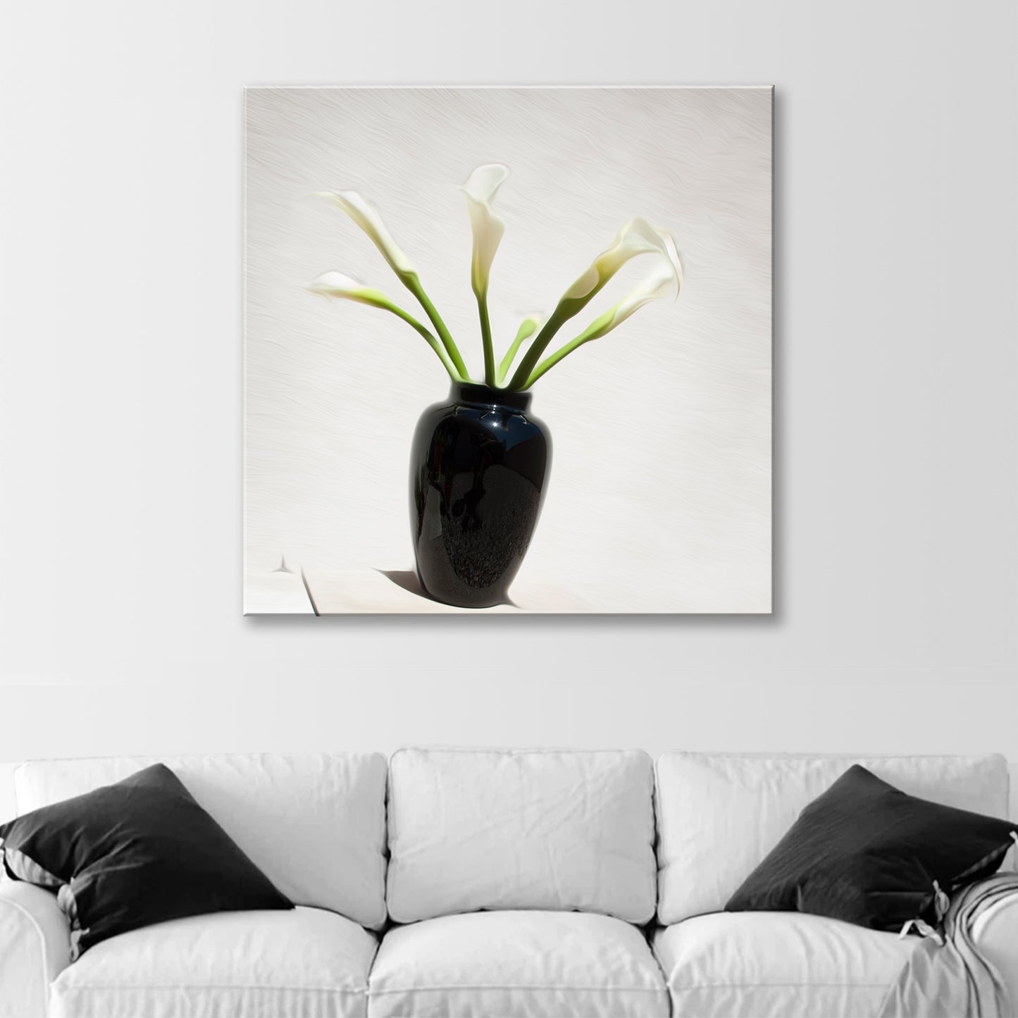 Calla Lily Flower Photograph as Minimalist Floral Art Still Life