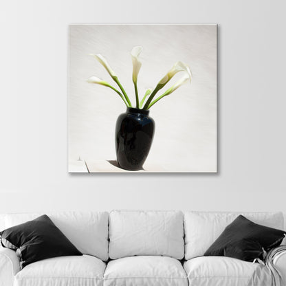 Calla Lily Flower Photograph as Minimalist Floral Art Still Life