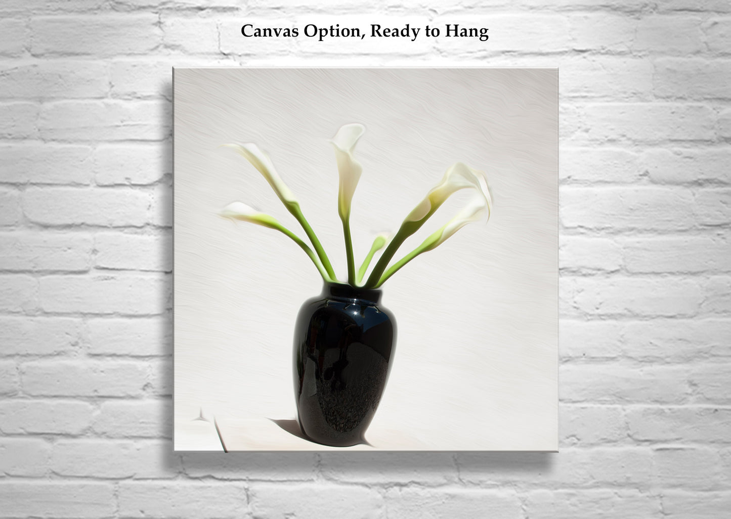 Calla Lily Flower Photograph as Minimalist Floral Art Still Life