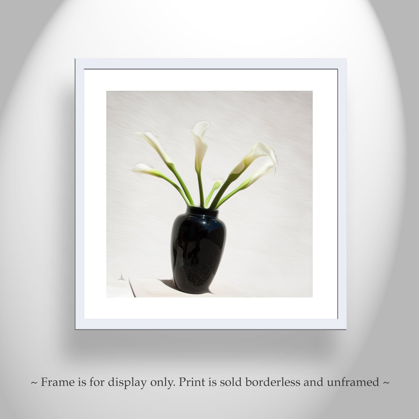 Calla Lily Flower Photograph as Minimalist Floral Art Still Life