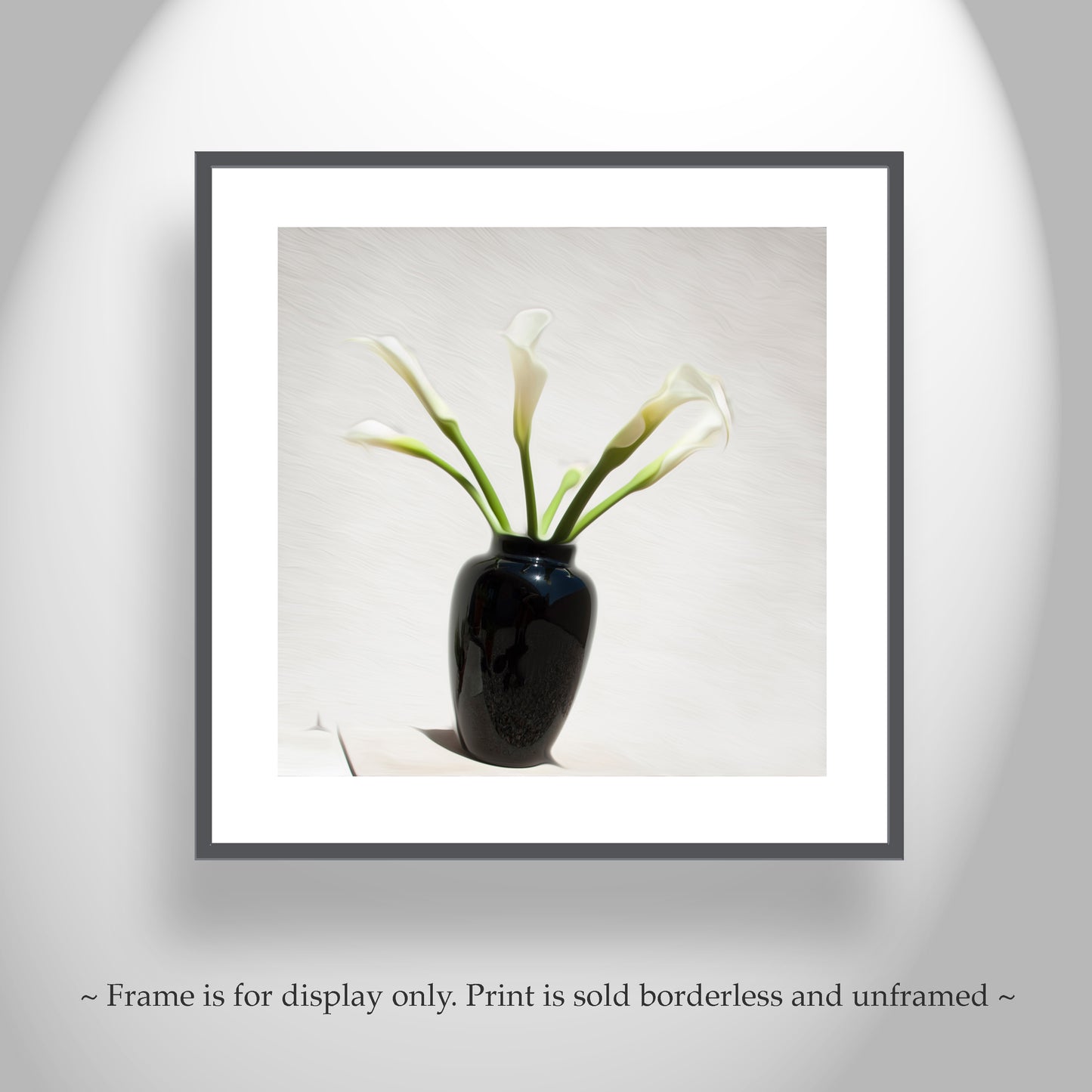 Calla Lily Flower Photograph as Minimalist Floral Art Still Life