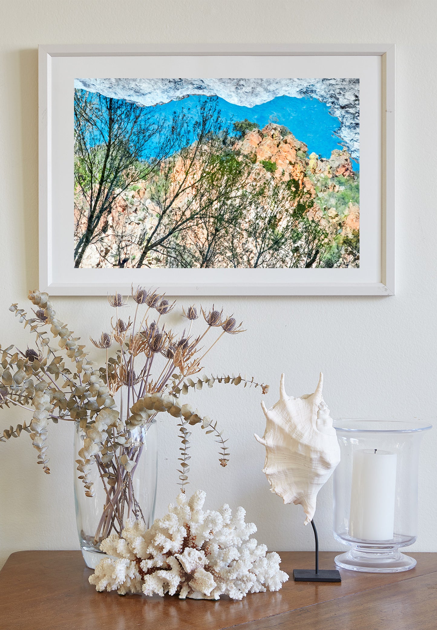 Abstract Water Art with Desert Canyon Oasis | Arizona Wilderness