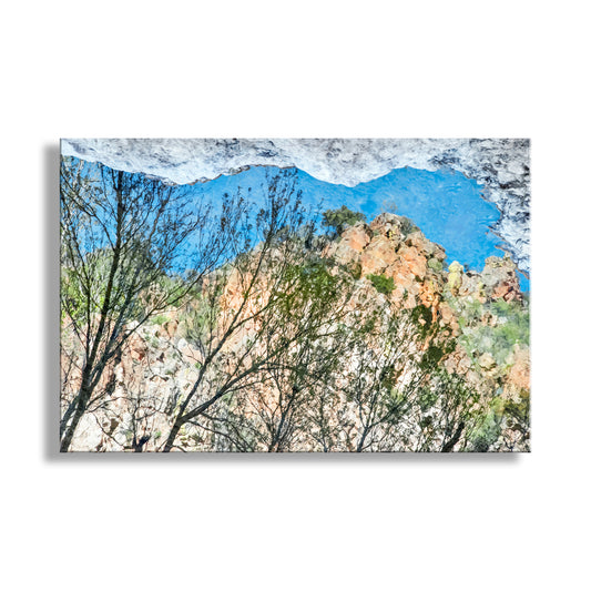 Abstract Water Art with Desert Canyon Oasis | Arizona Wilderness