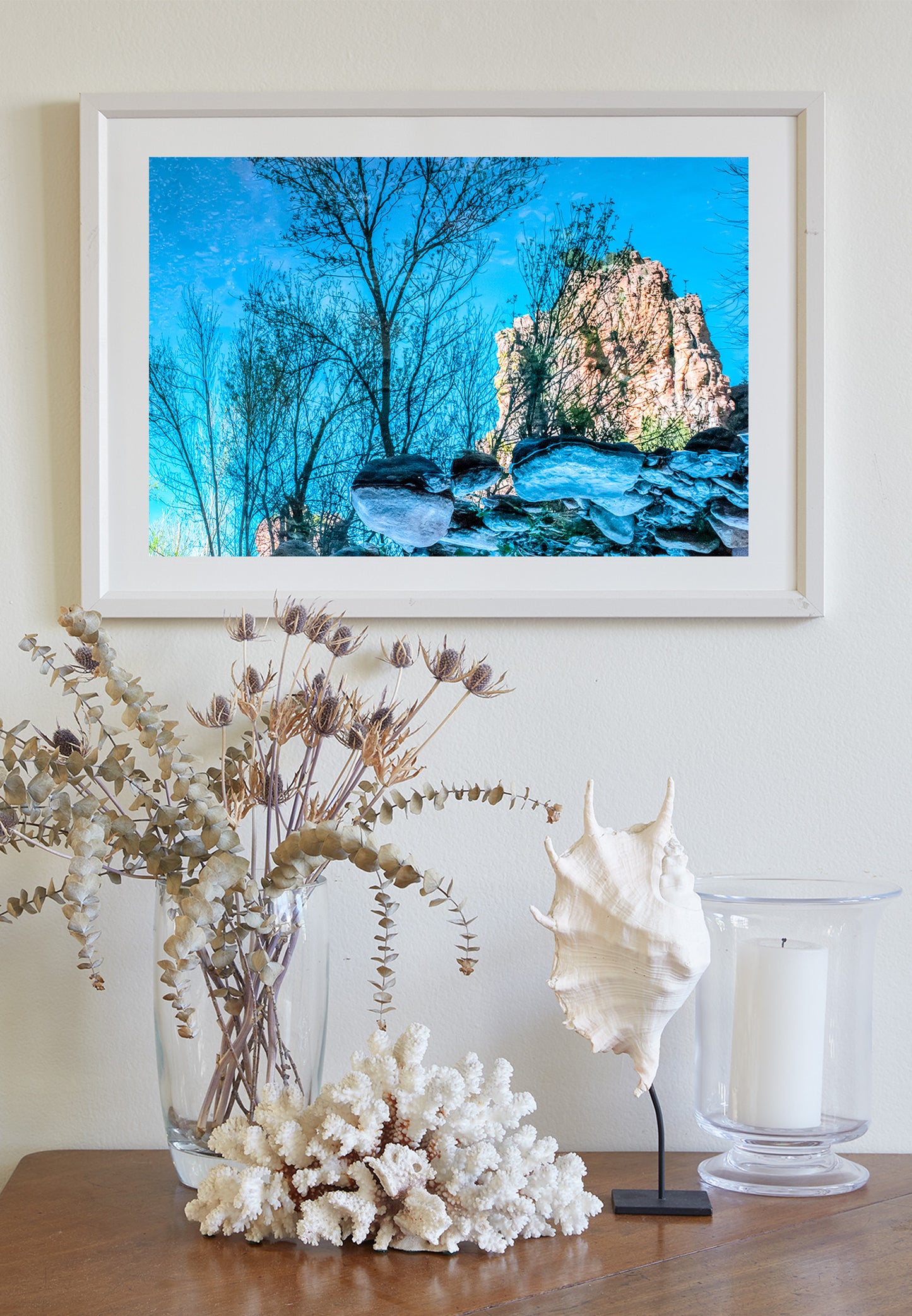 Abstract Desert Nature Water Art in Arizona Canyon Landscape