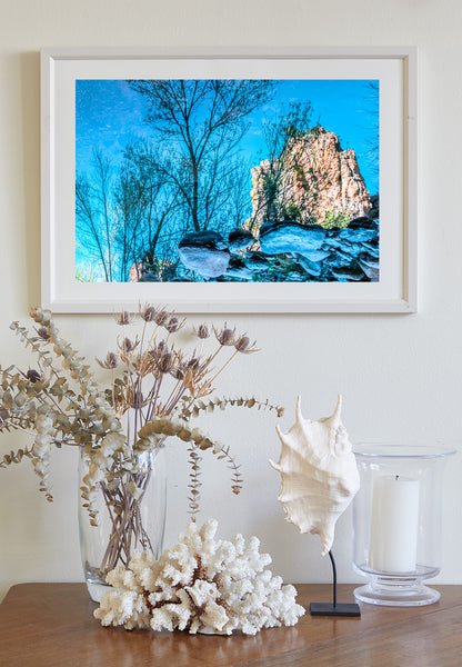 Abstract Desert Nature Water Art in Arizona Canyon Landscape