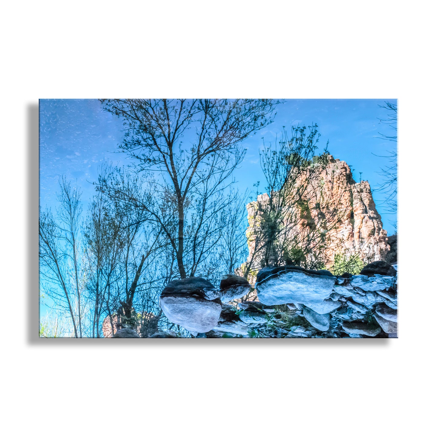 Abstract Desert Nature Water Art in Arizona Canyon Landscape