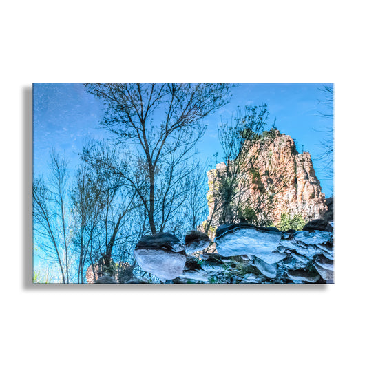Abstract Desert Nature Water Art in Arizona Canyon Landscape