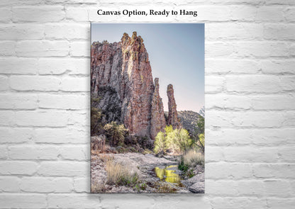 Arizona USA Desert Canyon Wilderness Art with Spring Creek