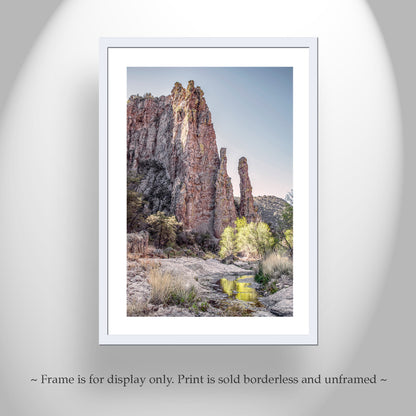 Arizona USA Desert Canyon Wilderness Art with Spring Creek