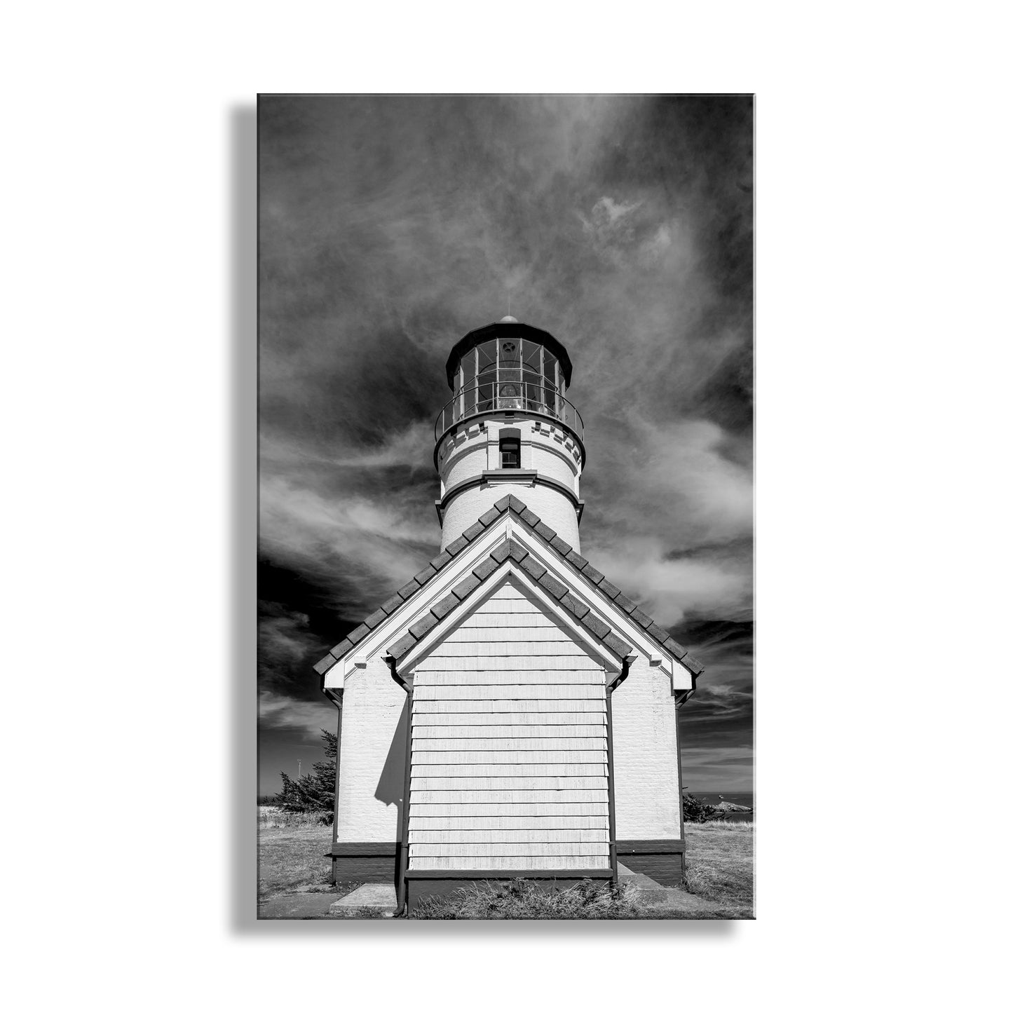 Cape Blanco Light Station is the westernmost point in Oregon, and thus the westernmost point in the lower 48 states! This preserved lighthouse sits on a splendid piece of land with historic farms and spectacular beaches. Thank goodness for public lands!&nbsp; Original, unique signed art by Murray Bolesta!